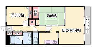 ライオンズマンション姫路東今宿の物件間取画像